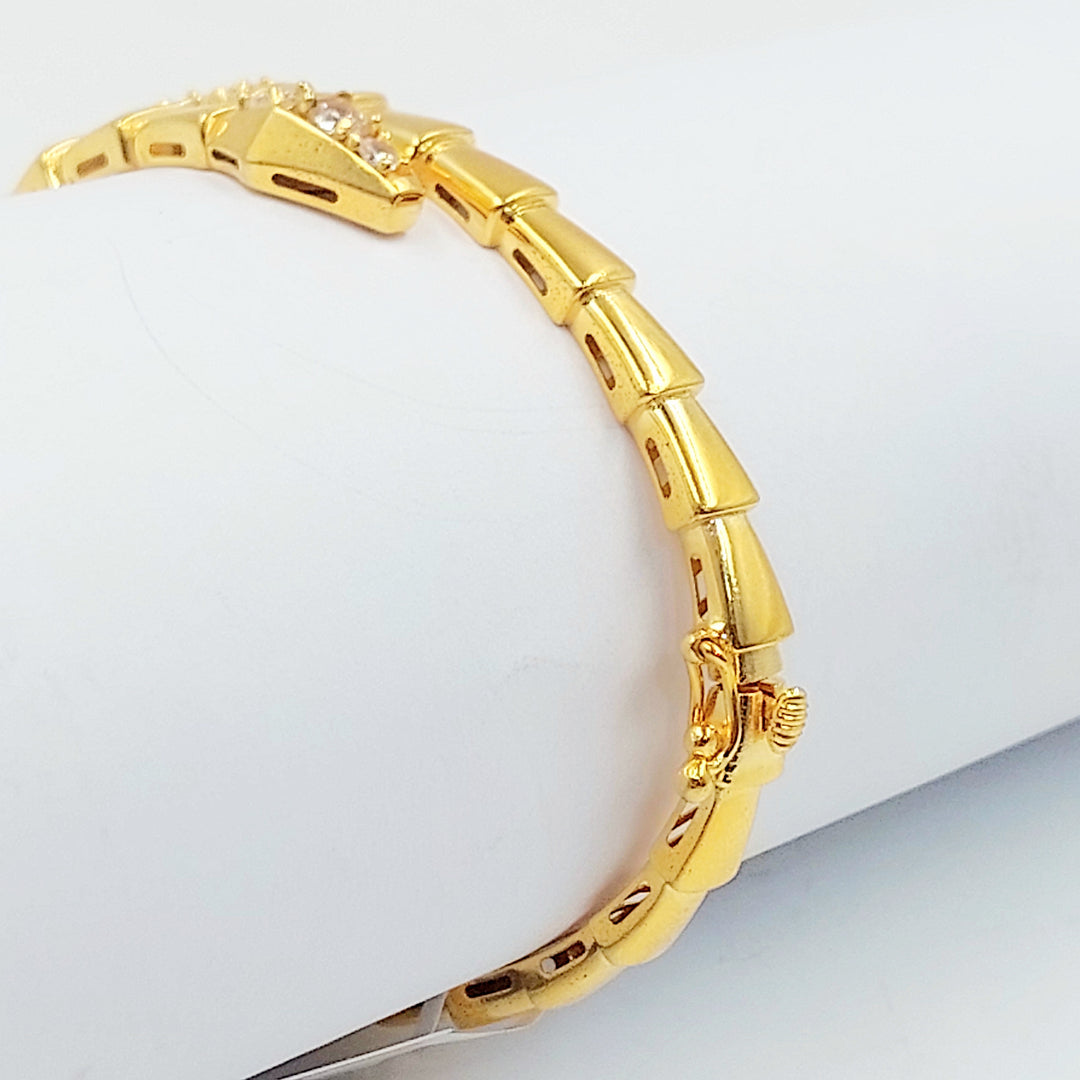 21K اسوارة افعى مرصع-مجوهرات الشيخ سعيد-Saeed Jewelry 