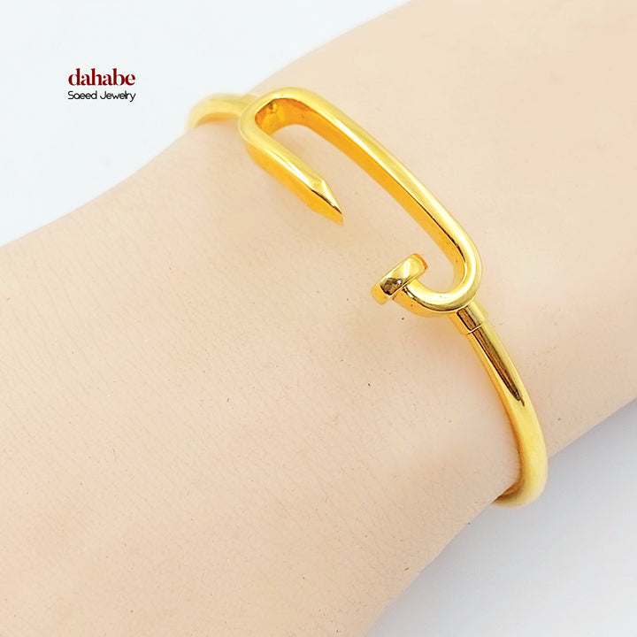 21K اسوارة مسمار-مجوهرات الشيخ سعيد-Saeed Jewelry 