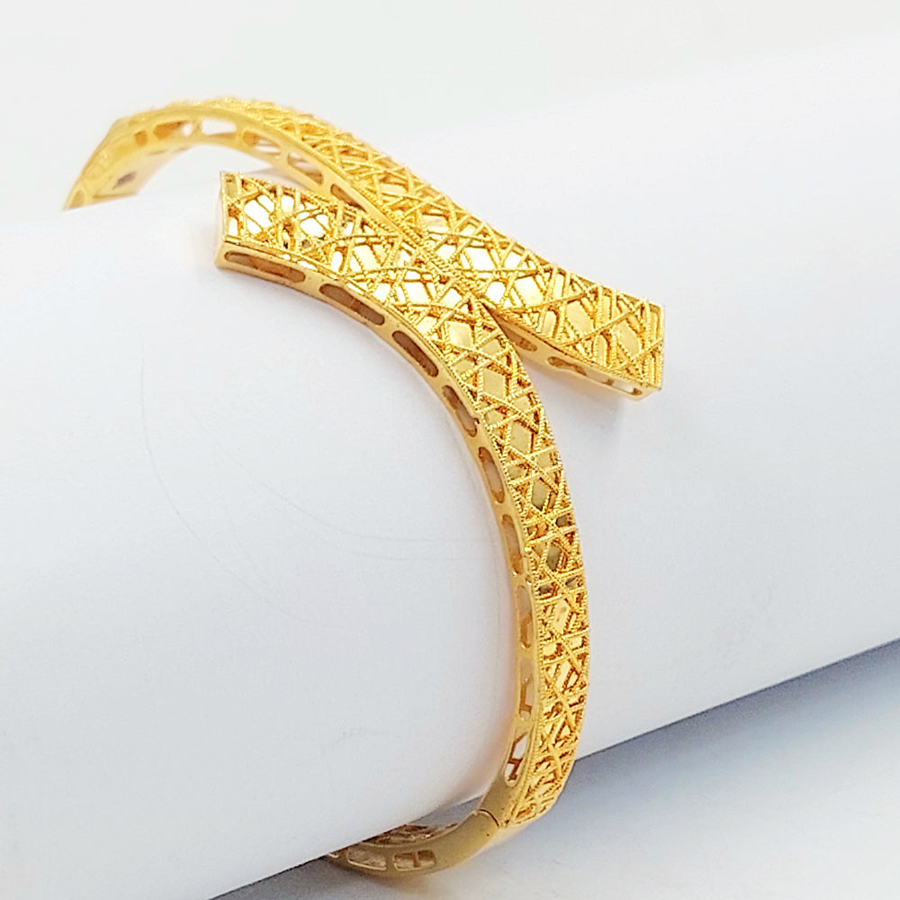 21K اسوارة كويتي مرصع-مجوهرات الشيخ سعيد-Saeed Jewelry 