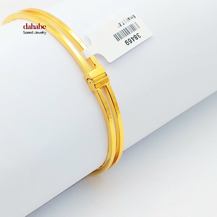 21K اسوارة رشادي مرصع-مجوهرات الشيخ سعيد-Saeed Jewelry 