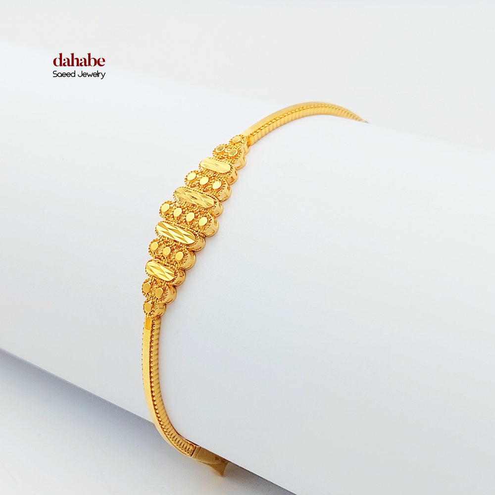 21K اسوارة نقش-مجوهرات الشيخ سعيد-Saeed Jewelry 