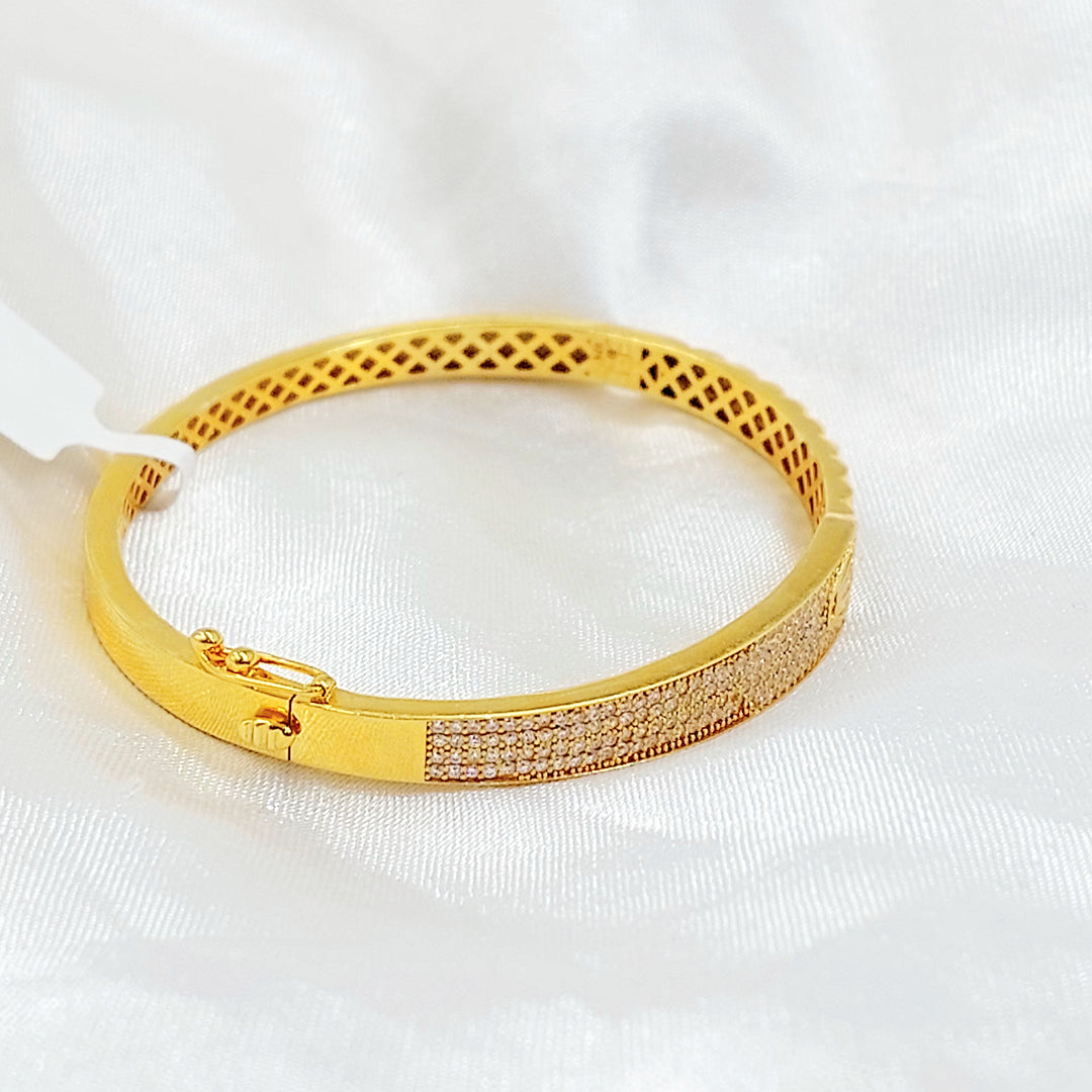 21K اسوارة اكسترا مرصع-مجوهرات الشيخ سعيد-Saeed Jewelry 