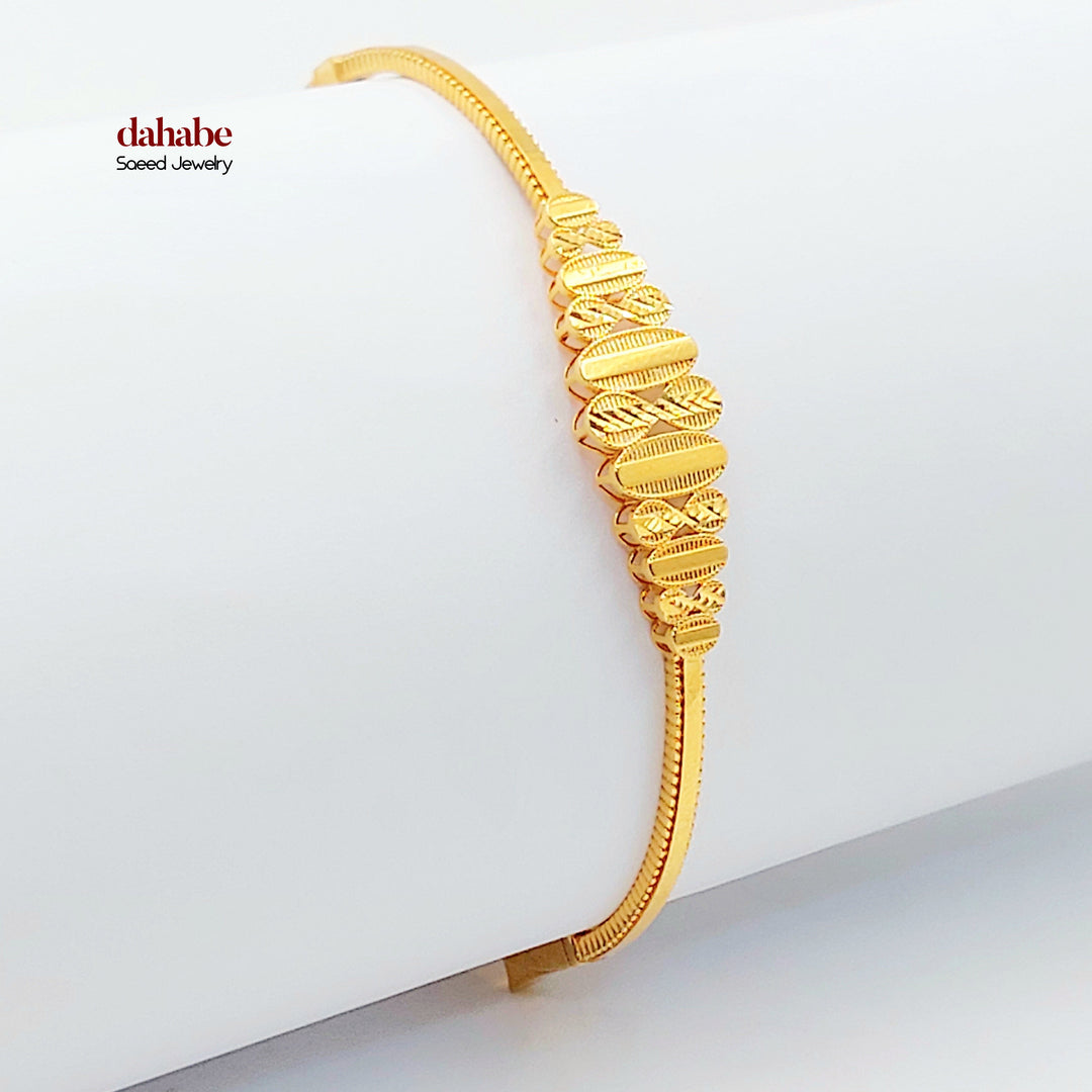21K اسوارة نقش-مجوهرات الشيخ سعيد-Saeed Jewelry 