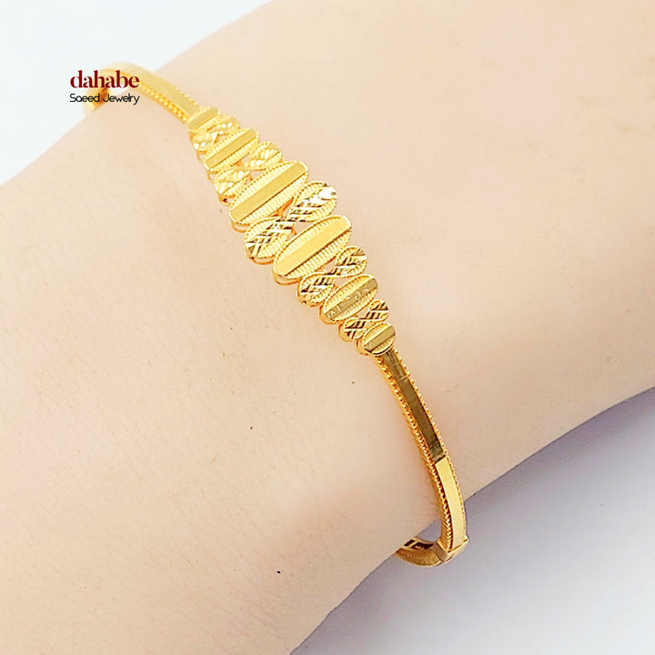 21K اسوارة نقش-مجوهرات الشيخ سعيد-Saeed Jewelry 