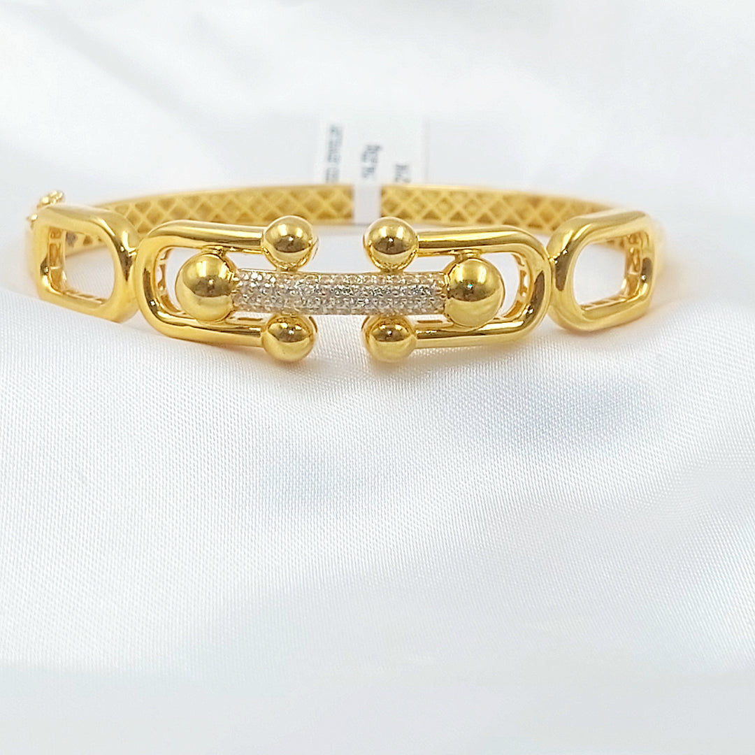 21K اسوارة اكسترا مرصع-مجوهرات الشيخ سعيد-Saeed Jewelry 