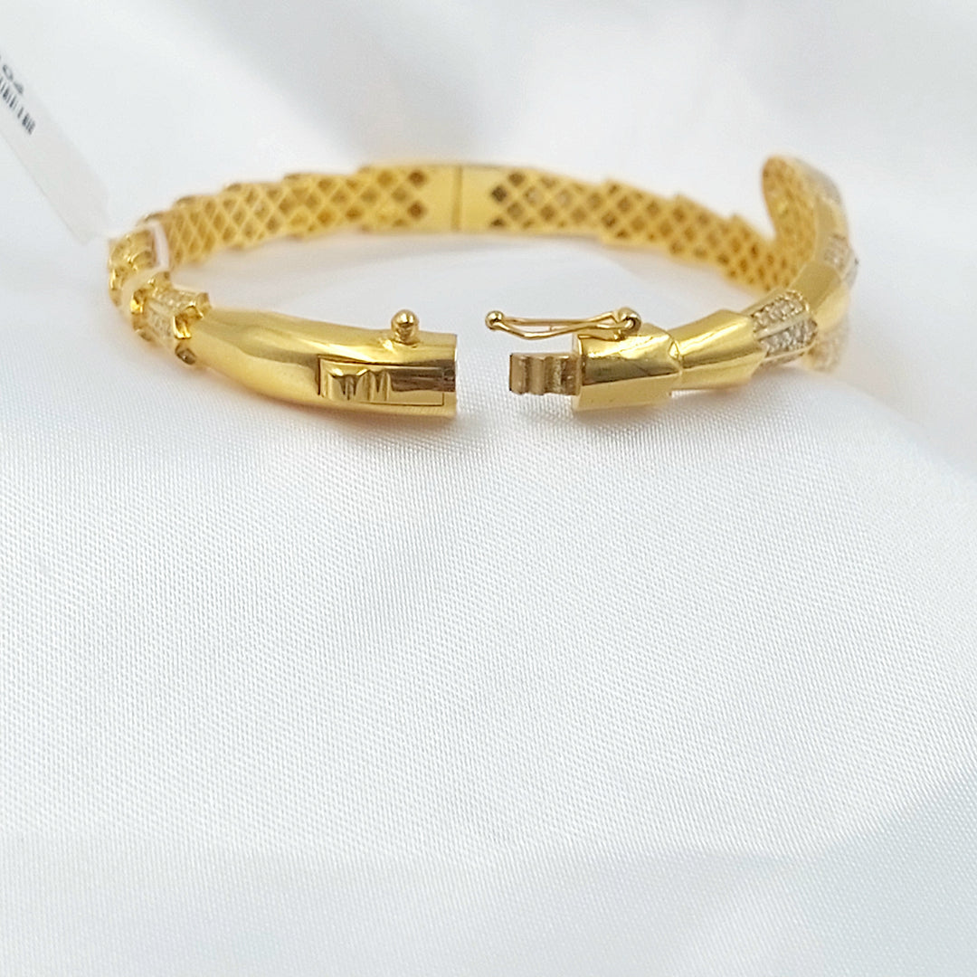 21K اسوارة اكسترا مرصع-مجوهرات الشيخ سعيد-Saeed Jewelry 