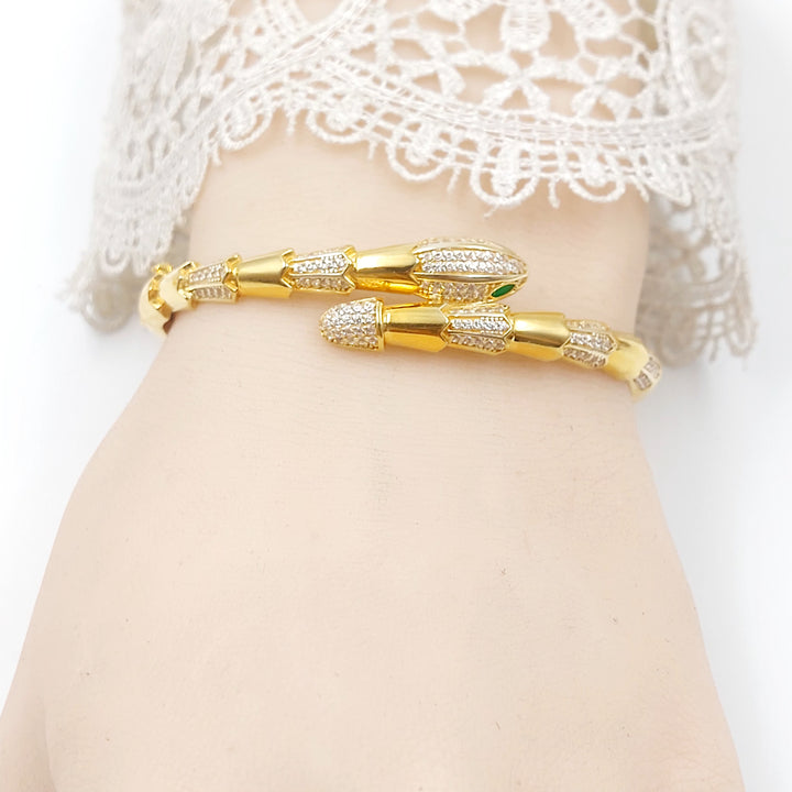 21K اسوارة اكسترا مرصع-مجوهرات الشيخ سعيد-Saeed Jewelry 