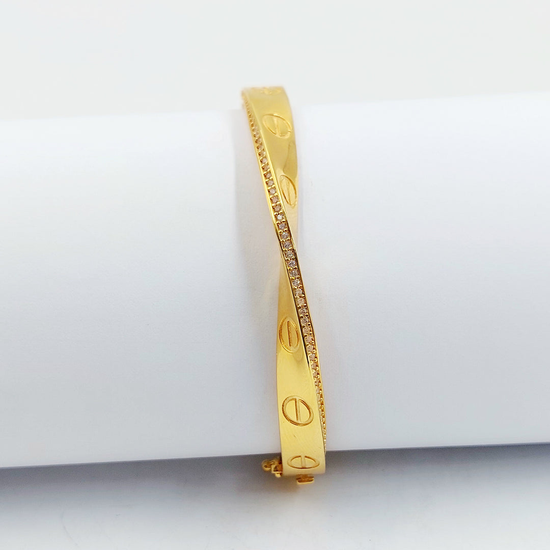 21K اسوارة فيجارو مرصع-مجوهرات الشيخ سعيد-Saeed Jewelry 