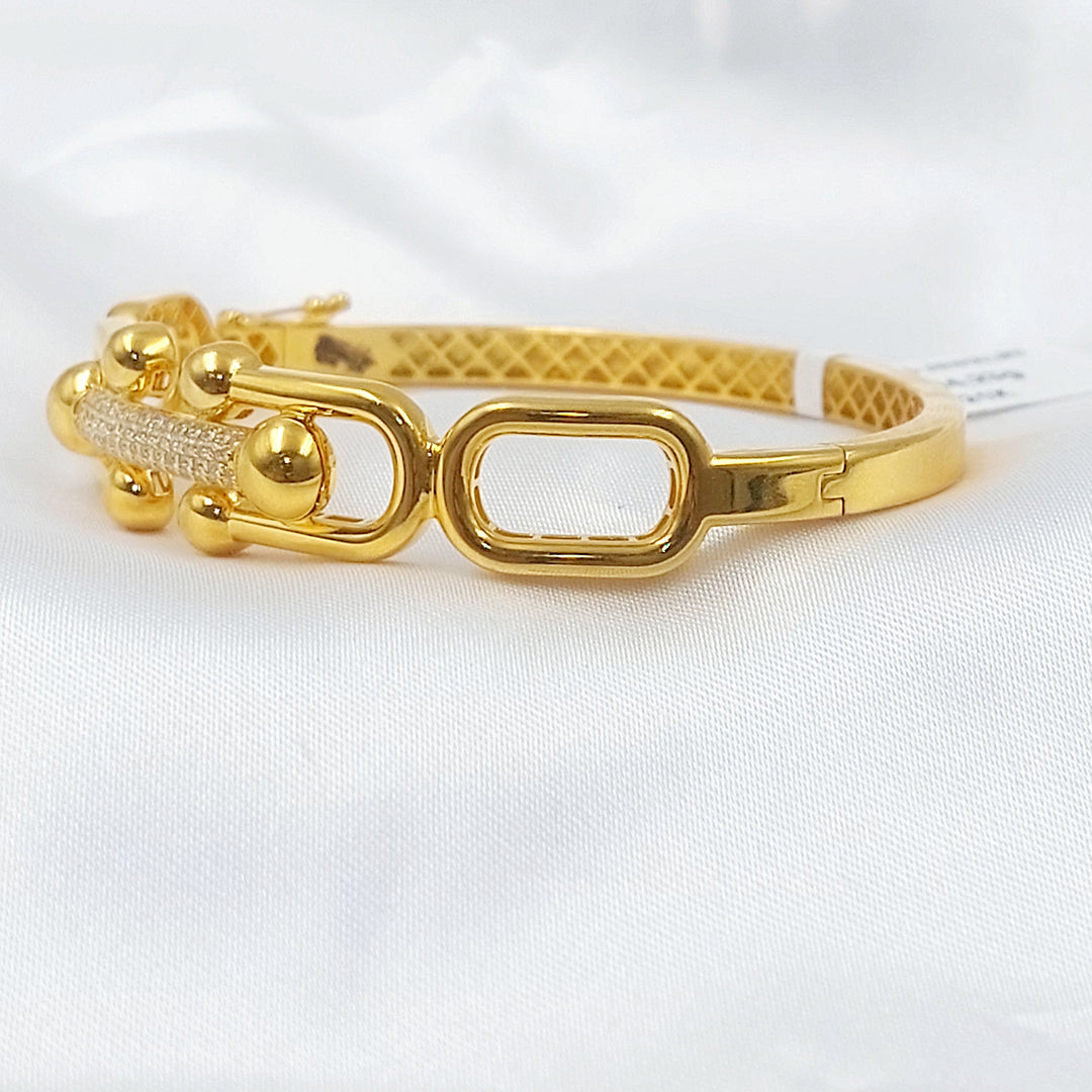 21K اسوارة اكسترا مرصع-مجوهرات الشيخ سعيد-Saeed Jewelry 