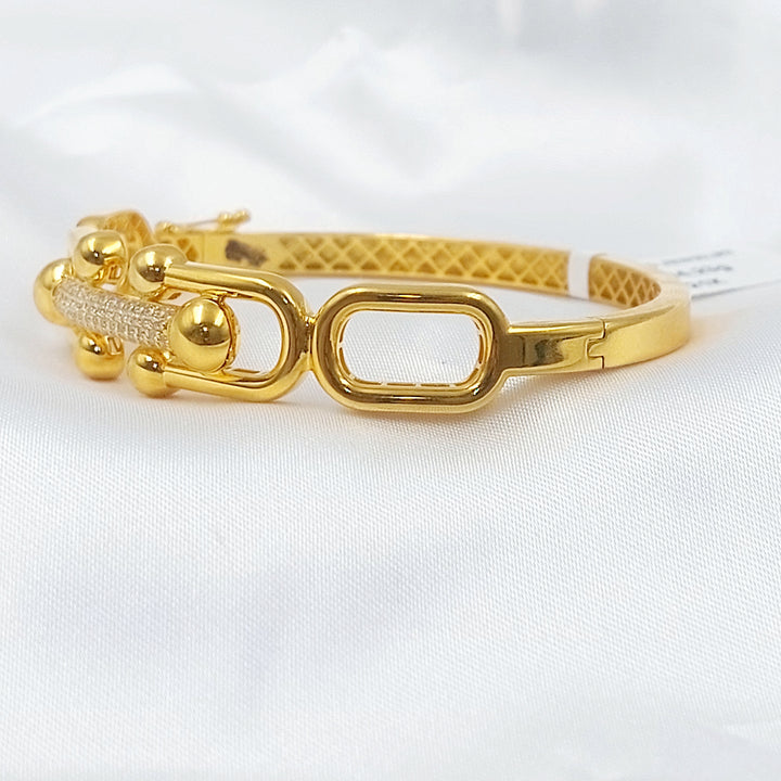 21K اسوارة اكسترا مرصع-مجوهرات الشيخ سعيد-Saeed Jewelry 