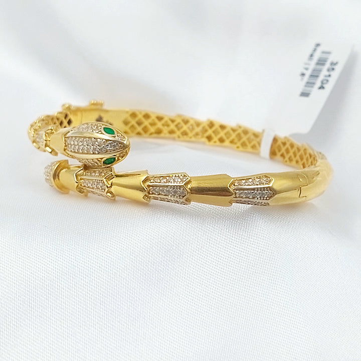 21K اسوارة اكسترا مرصع-مجوهرات الشيخ سعيد-Saeed Jewelry 