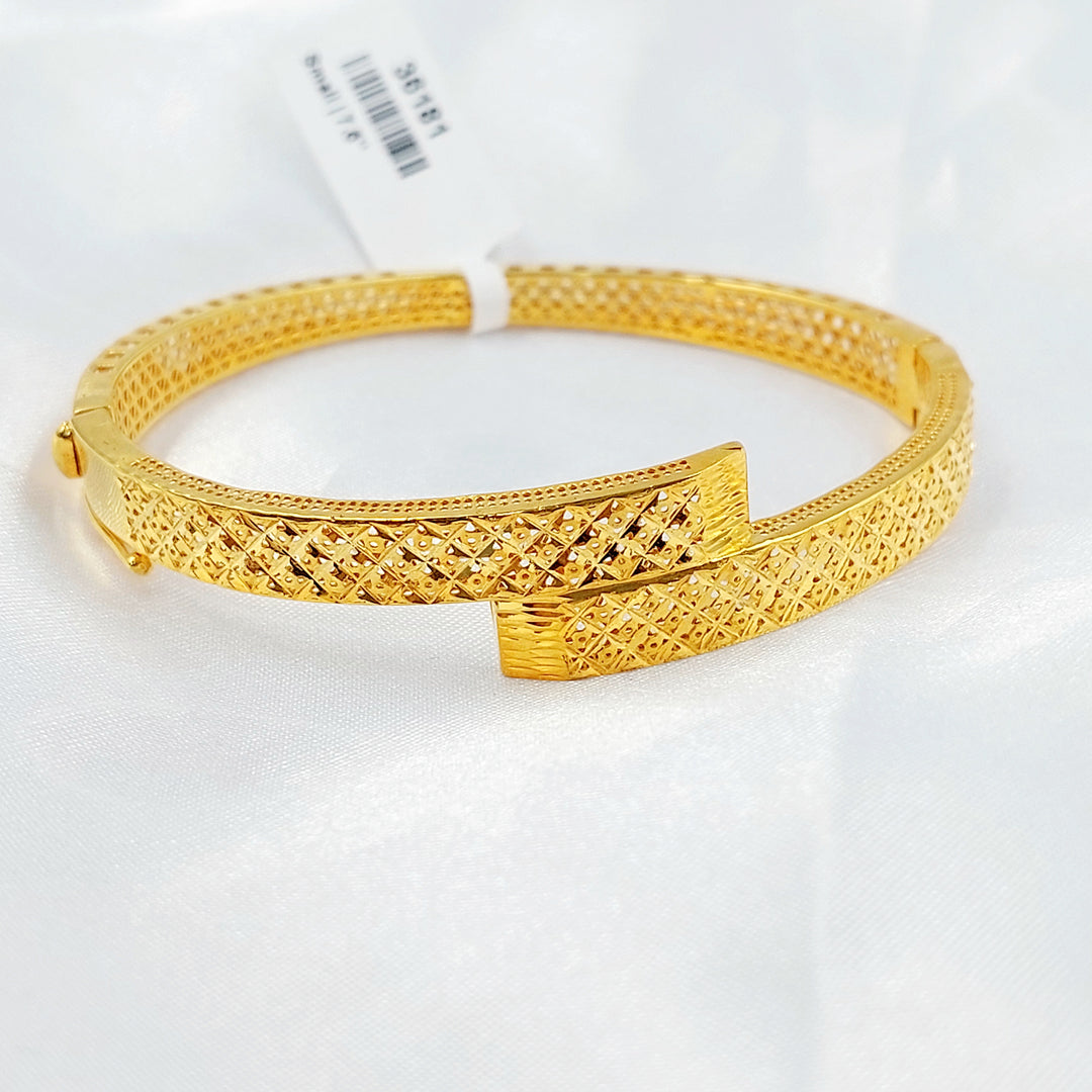 21K اسوارة نقش-مجوهرات الشيخ سعيد-Saeed Jewelry 