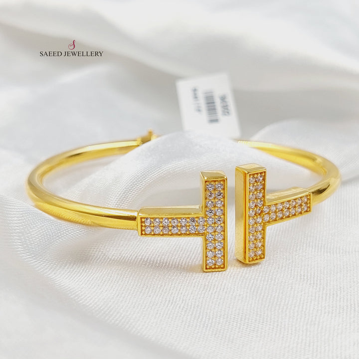 21K اسوارة تركي مرصع-مجوهرات الشيخ سعيد-Saeed Jewelry 