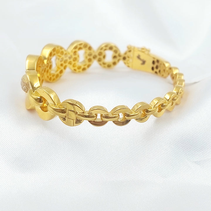 21K اسوارة اكسترا مرصع-مجوهرات الشيخ سعيد-Saeed Jewelry 