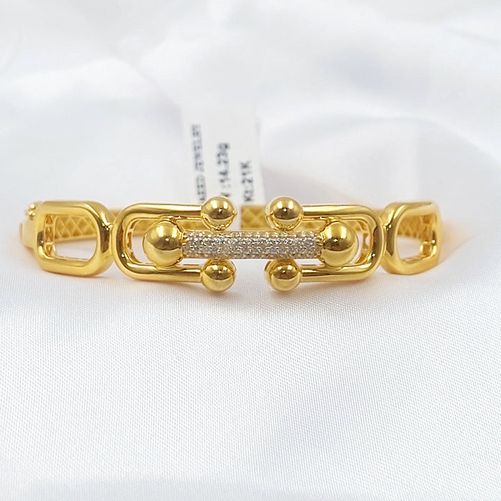 21K اسوارة اكسترا مرصع-مجوهرات الشيخ سعيد-Saeed Jewelry 