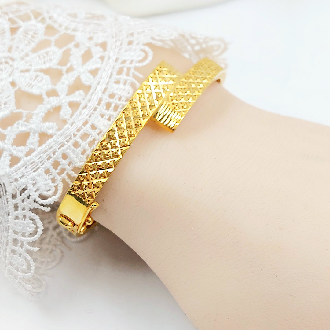 21K اسوارة نقش-مجوهرات الشيخ سعيد-Saeed Jewelry 