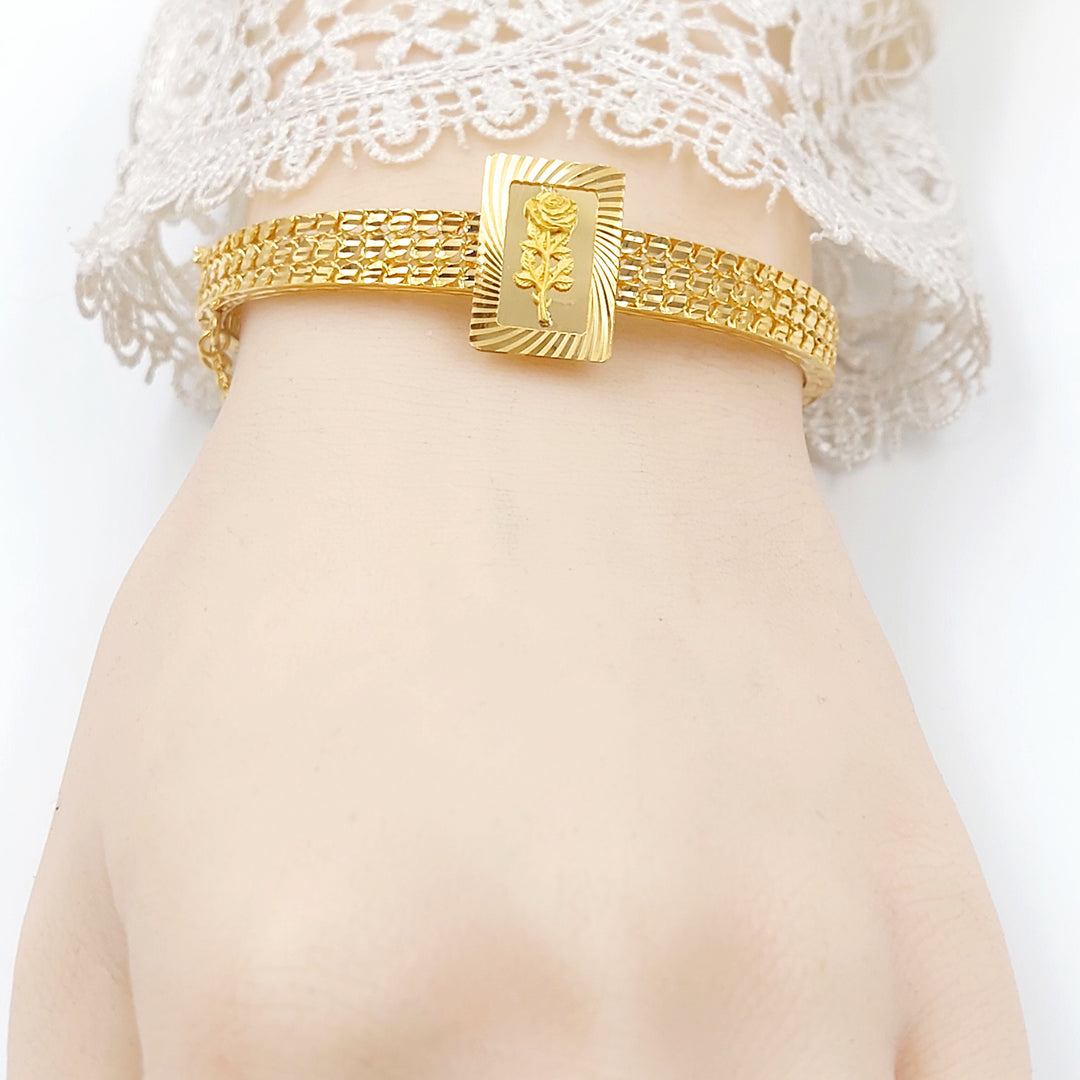 21K اسوارة اونصه اكسترا-مجوهرات الشيخ سعيد-Saeed Jewelry 