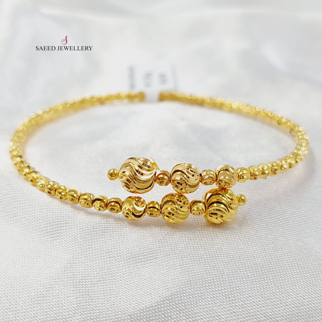 21K اسوارة طابات اكسترا-مجوهرات الشيخ سعيد-Saeed Jewelry 