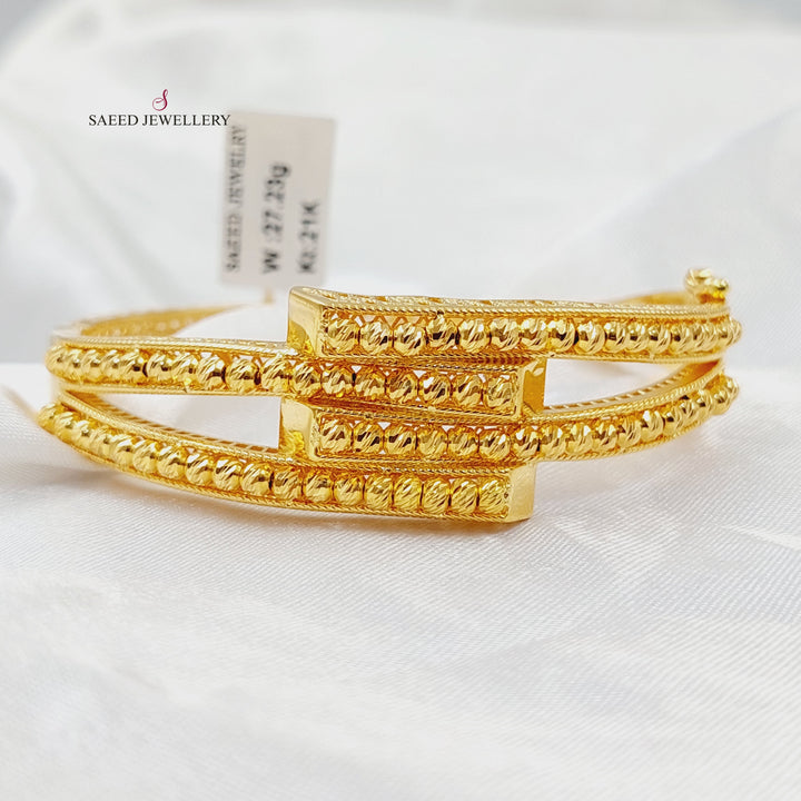 21K اسوارة طابات اكسترا-مجوهرات الشيخ سعيد-Saeed Jewelry 