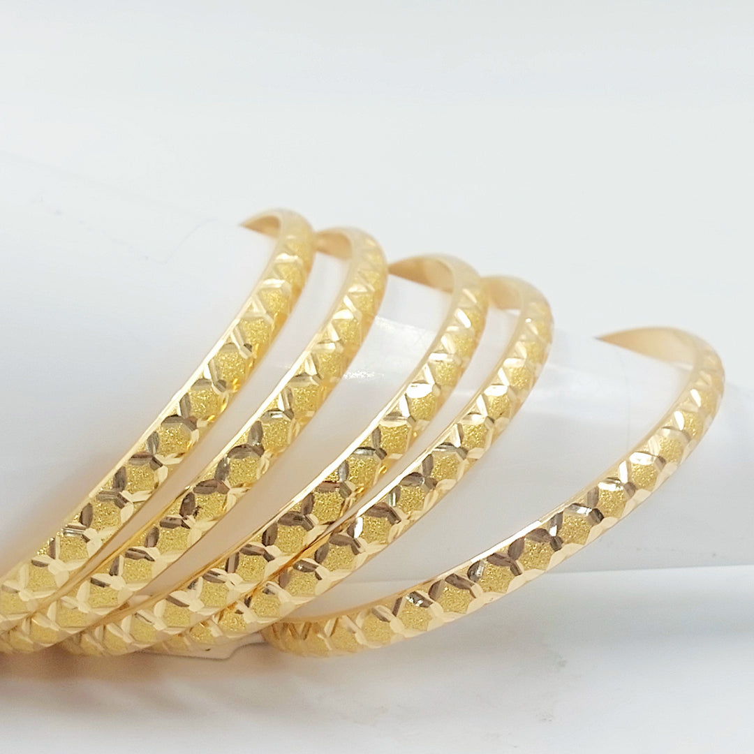 21K سحبة نقش خلية النحل-مجوهرات الشيخ سعيد-Saeed Jewelry 