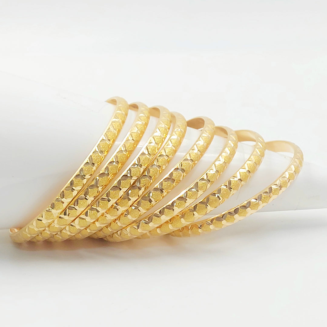 21K سحبة نقش خلية النحل-مجوهرات الشيخ سعيد-Saeed Jewelry 