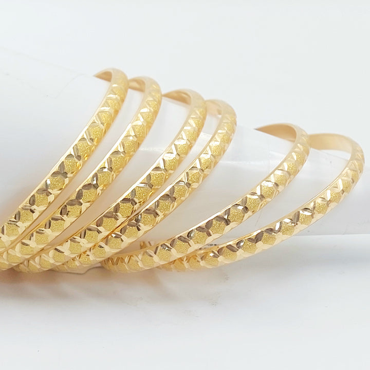 21K سحبة نقش خلية النحل-مجوهرات الشيخ سعيد-Saeed Jewelry 