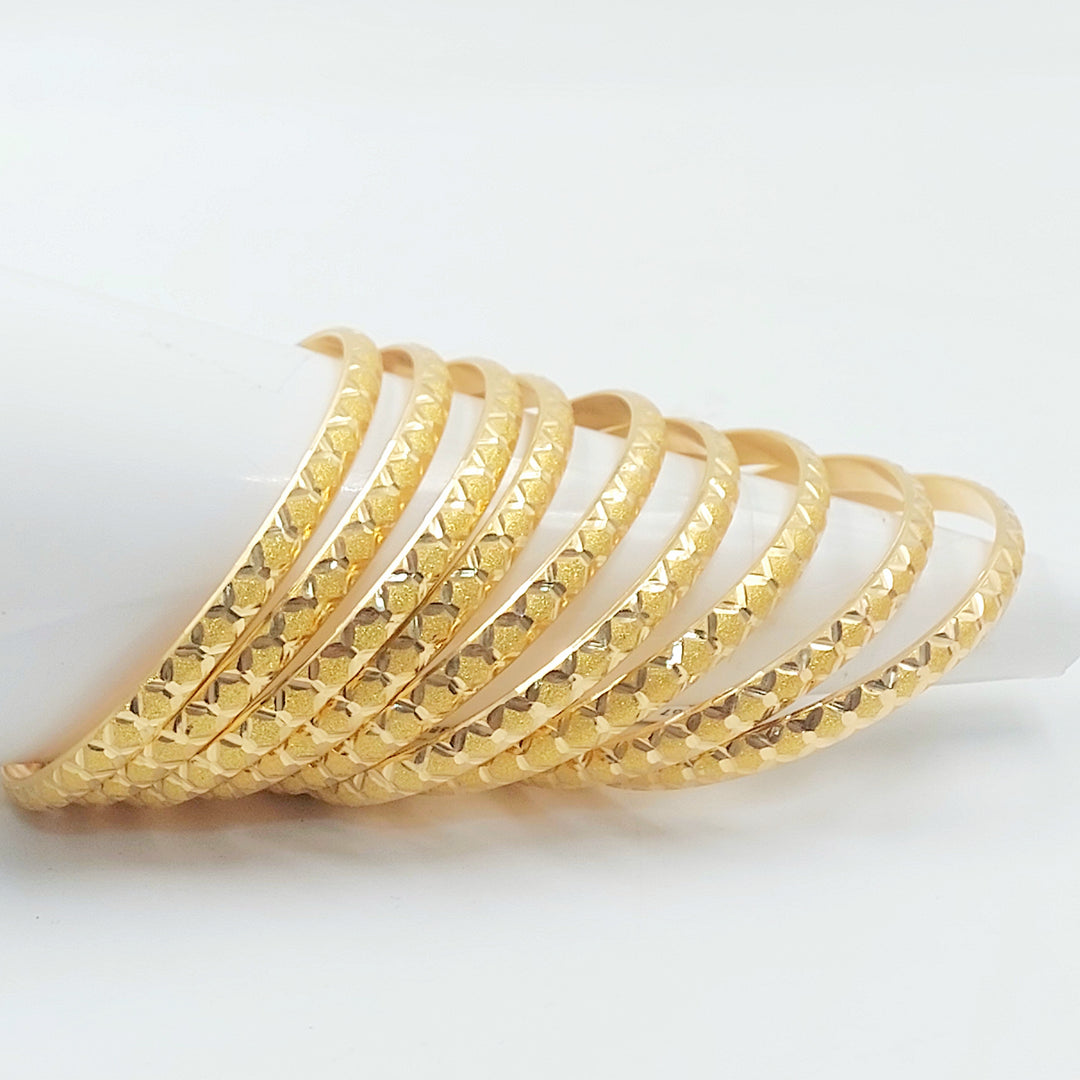 21K سحبة نقش خلية النحل-مجوهرات الشيخ سعيد-Saeed Jewelry 