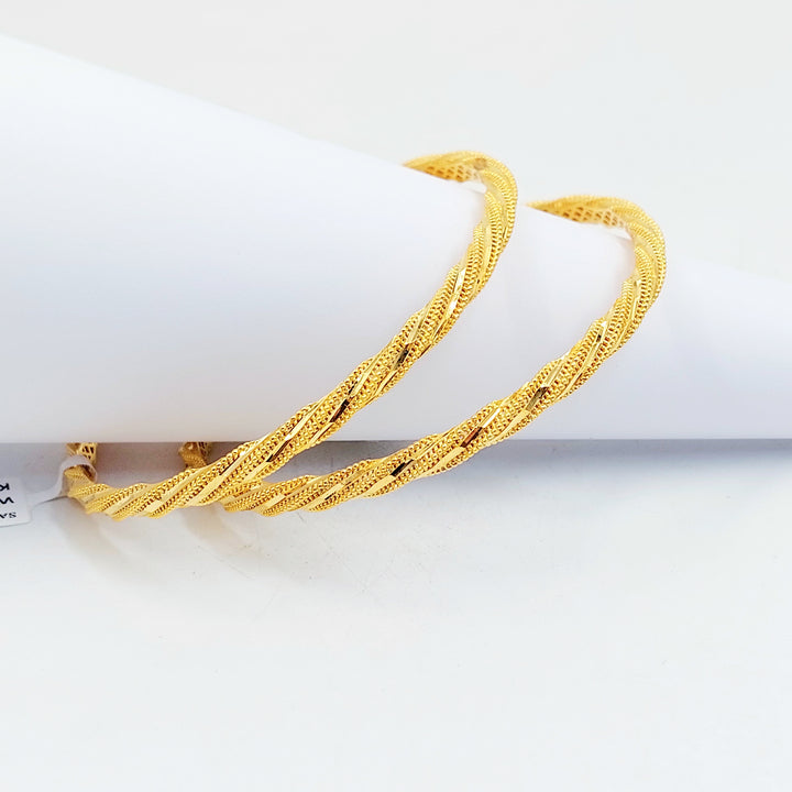 21K سحبة جدل اكسترا-مجوهرات الشيخ سعيد-Saeed Jewelry 