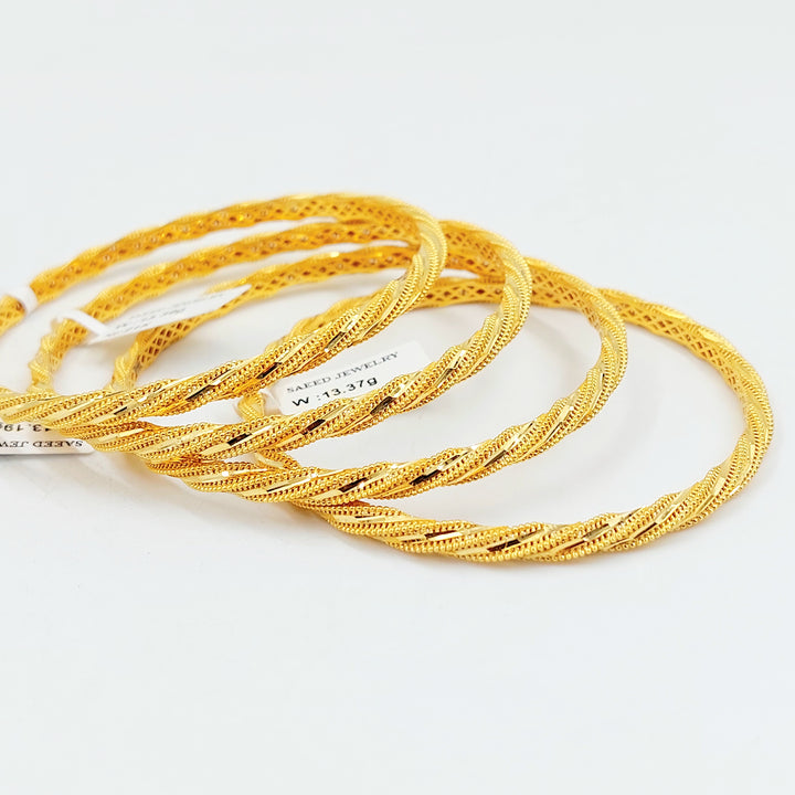 21K سحبة جدل اكسترا-مجوهرات الشيخ سعيد-Saeed Jewelry 