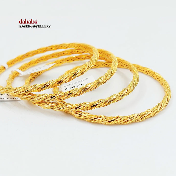 21K سحبة جدل اكسترا-مجوهرات الشيخ سعيد-Saeed Jewelry 