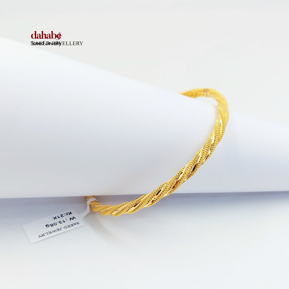21K سحبة جدل اكسترا-مجوهرات الشيخ سعيد-Saeed Jewelry 