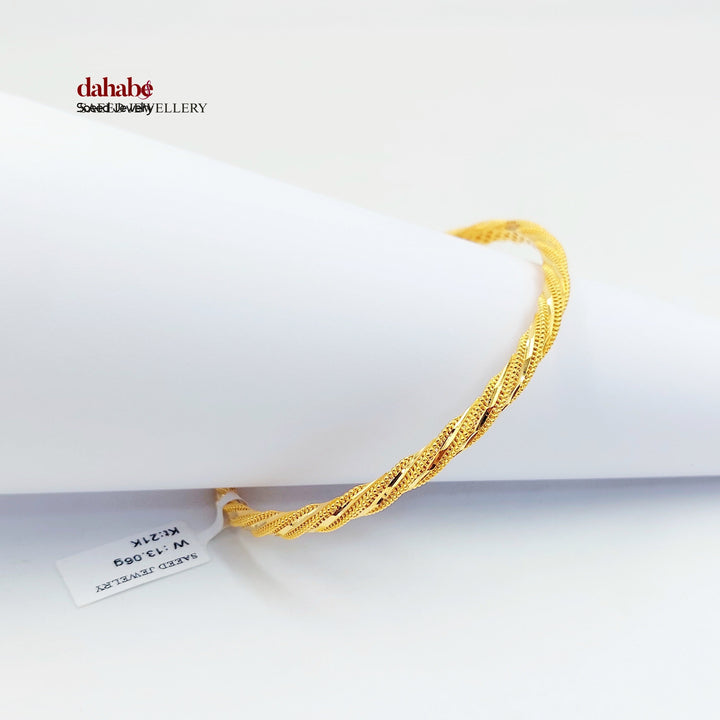 21K سحبة جدل اكسترا-مجوهرات الشيخ سعيد-Saeed Jewelry 