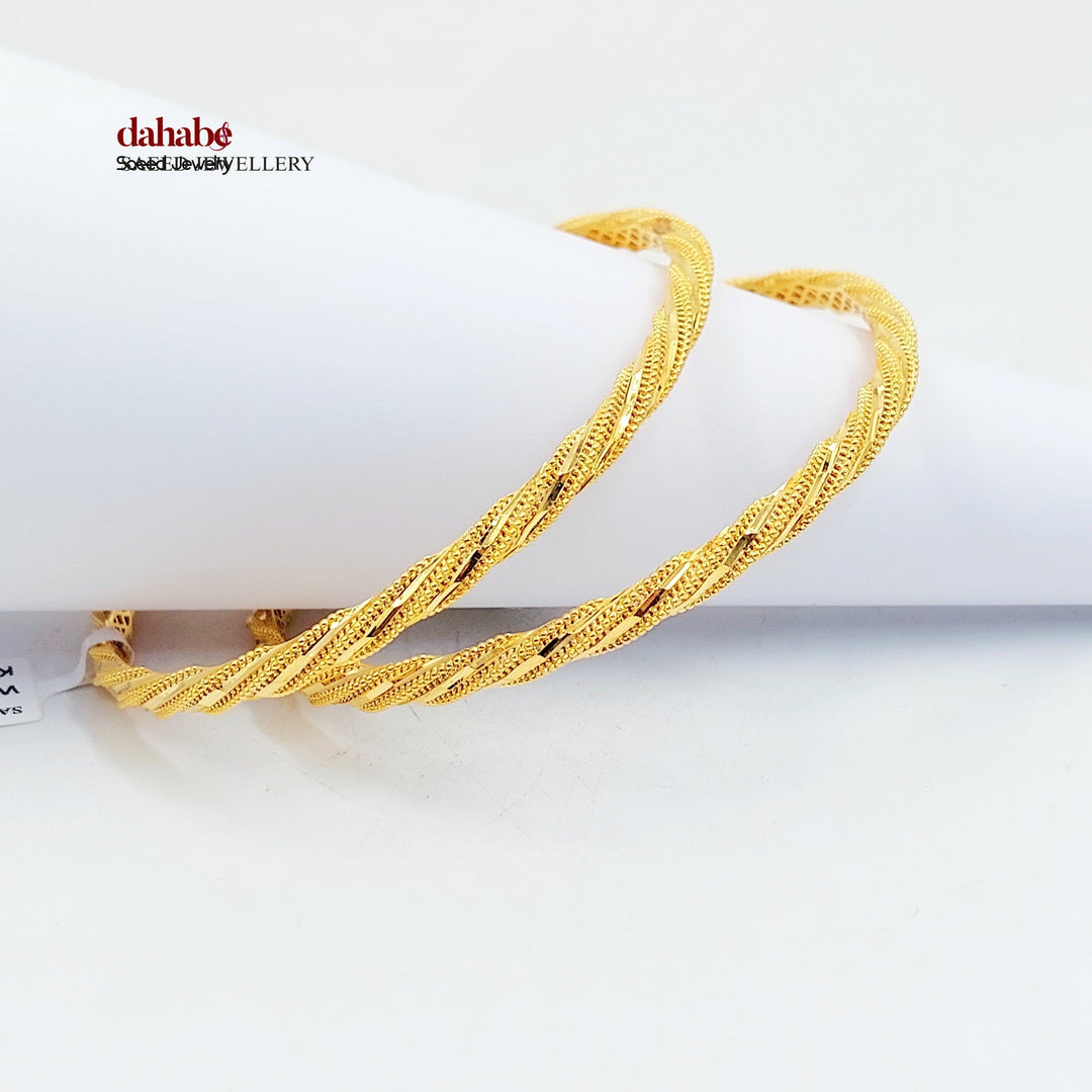 21K سحبة جدل اكسترا-مجوهرات الشيخ سعيد-Saeed Jewelry 
