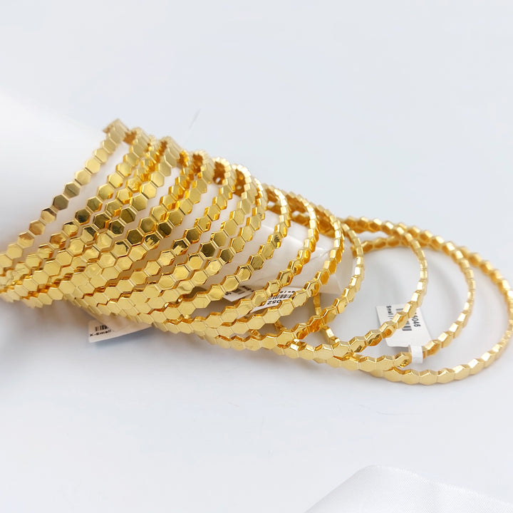 21K سحبة خلية النحل اكسترا-مجوهرات الشيخ سعيد-Saeed Jewelry 