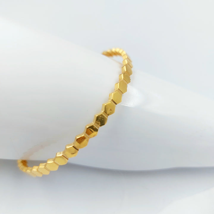 21K سحبة خلية النحل اكسترا-مجوهرات الشيخ سعيد-Saeed Jewelry 