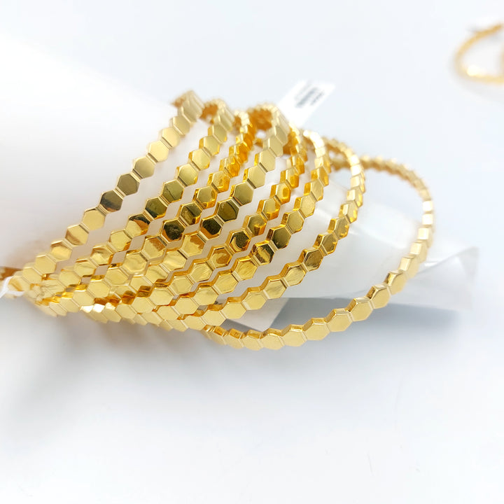 21K سحبة خلية النحل اكسترا-مجوهرات الشيخ سعيد-Saeed Jewelry 