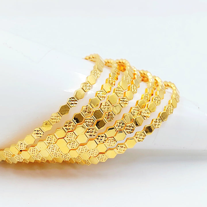 21K سحبة خلية النحل اكسترا-مجوهرات الشيخ سعيد-Saeed Jewelry 