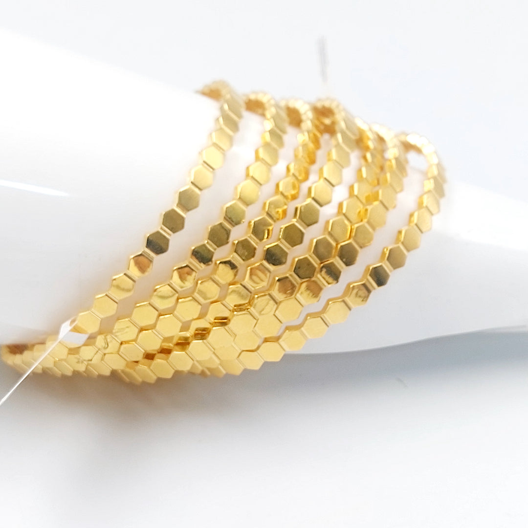 21K سحبة خلية النحل اكسترا-مجوهرات الشيخ سعيد-Saeed Jewelry 