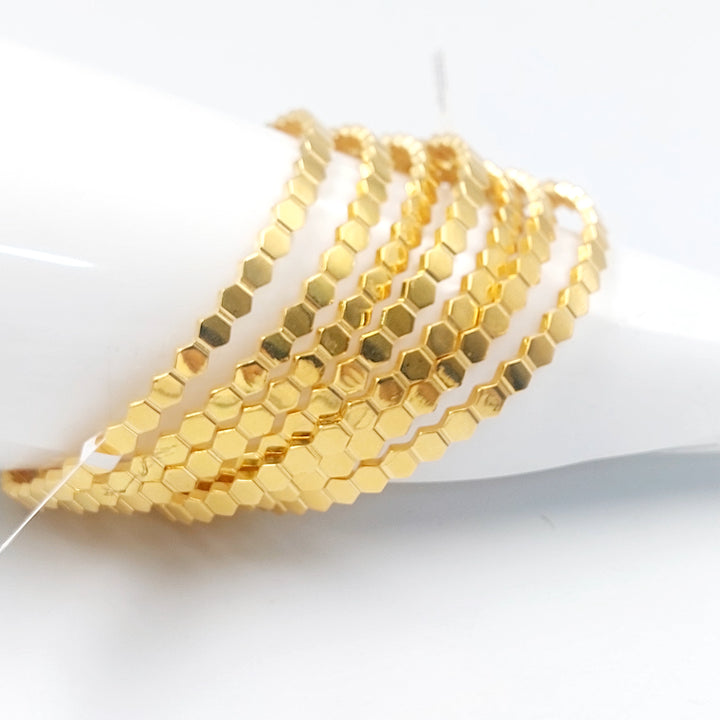 21K سحبة خلية النحل اكسترا-مجوهرات الشيخ سعيد-Saeed Jewelry 