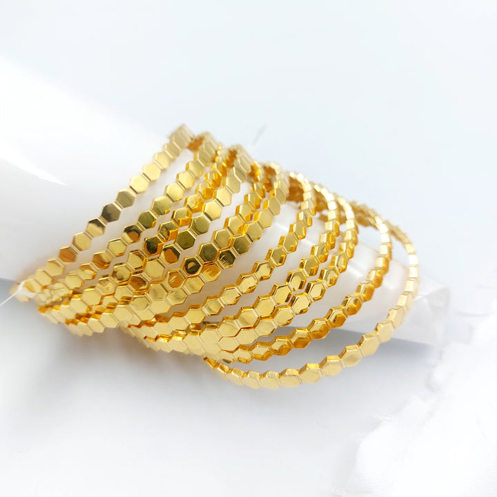 21K سحبة خلية النحل اكسترا-مجوهرات الشيخ سعيد-Saeed Jewelry 