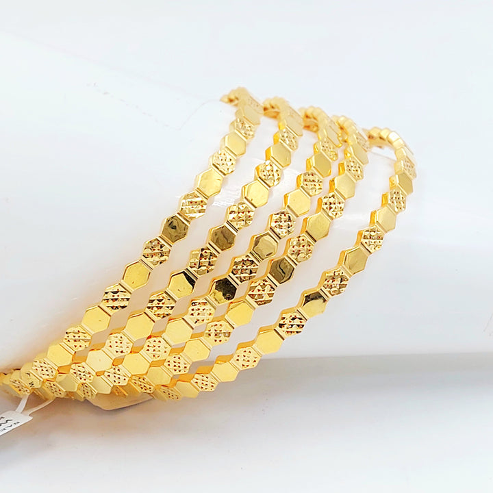 21K سحبة خلية النحل اكسترا-مجوهرات الشيخ سعيد-Saeed Jewelry 