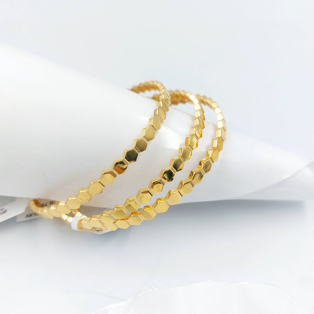 21K سحبة خلية النحل اكسترا-مجوهرات الشيخ سعيد-Saeed Jewelry 