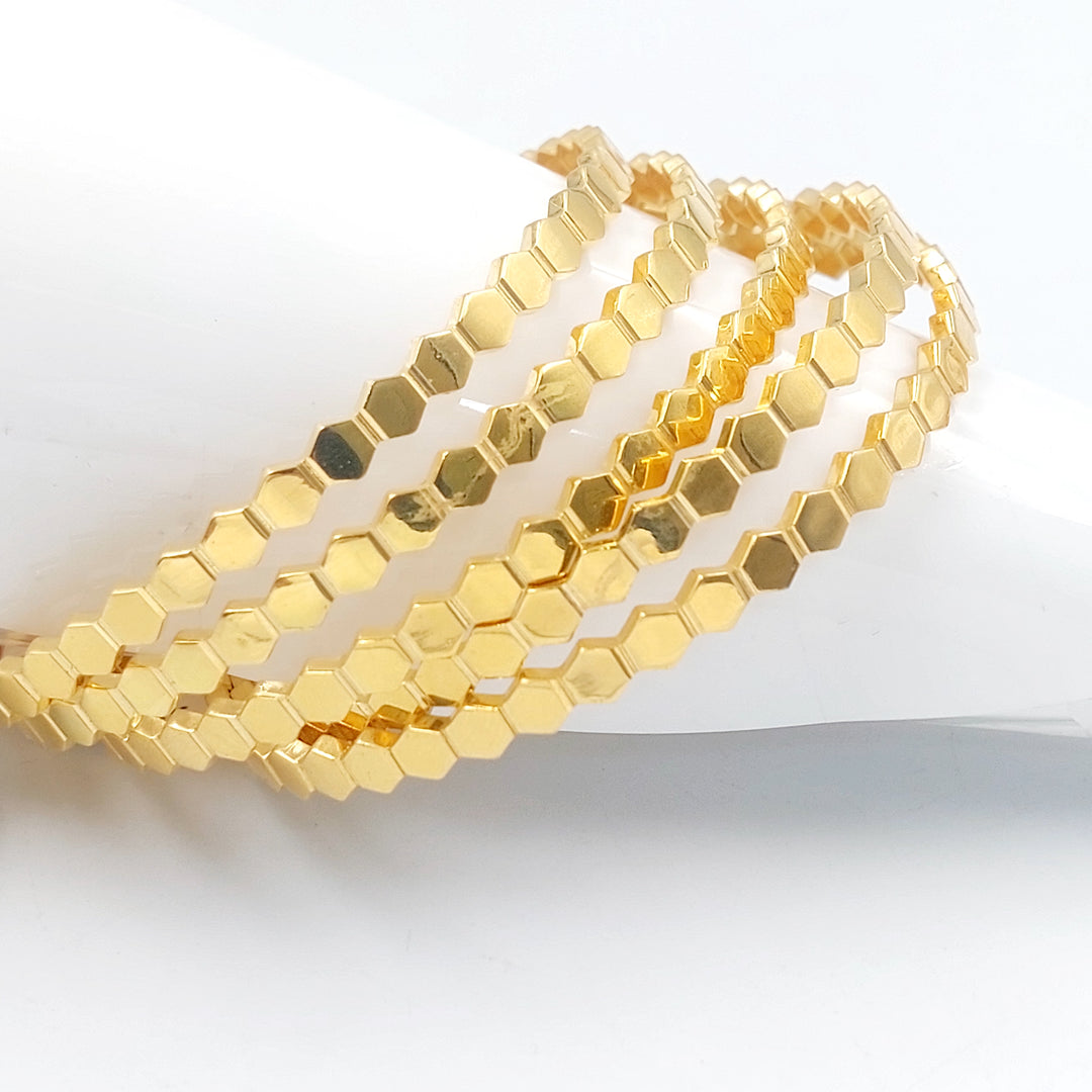 21K سحبة خلية النحل اكسترا-مجوهرات الشيخ سعيد-Saeed Jewelry 