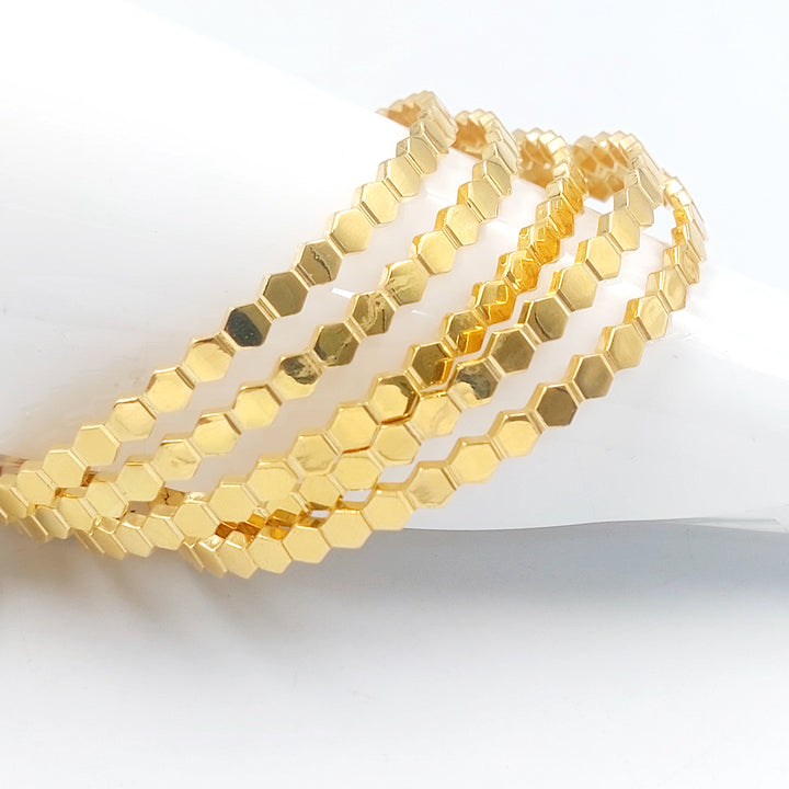 21K سحبة خلية النحل اكسترا-مجوهرات الشيخ سعيد-Saeed Jewelry 