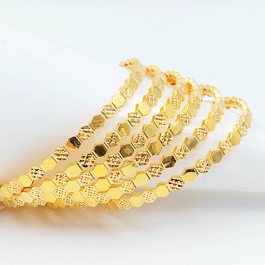 21K سحبة خلية النحل اكسترا-مجوهرات الشيخ سعيد-Saeed Jewelry 