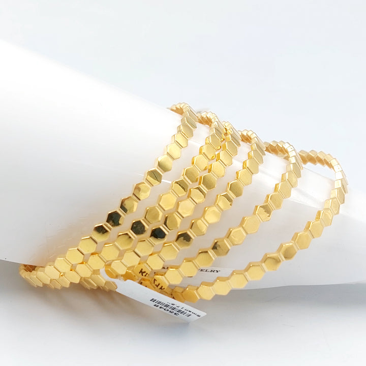 21K سحبة خلية النحل اكسترا-مجوهرات الشيخ سعيد-Saeed Jewelry 