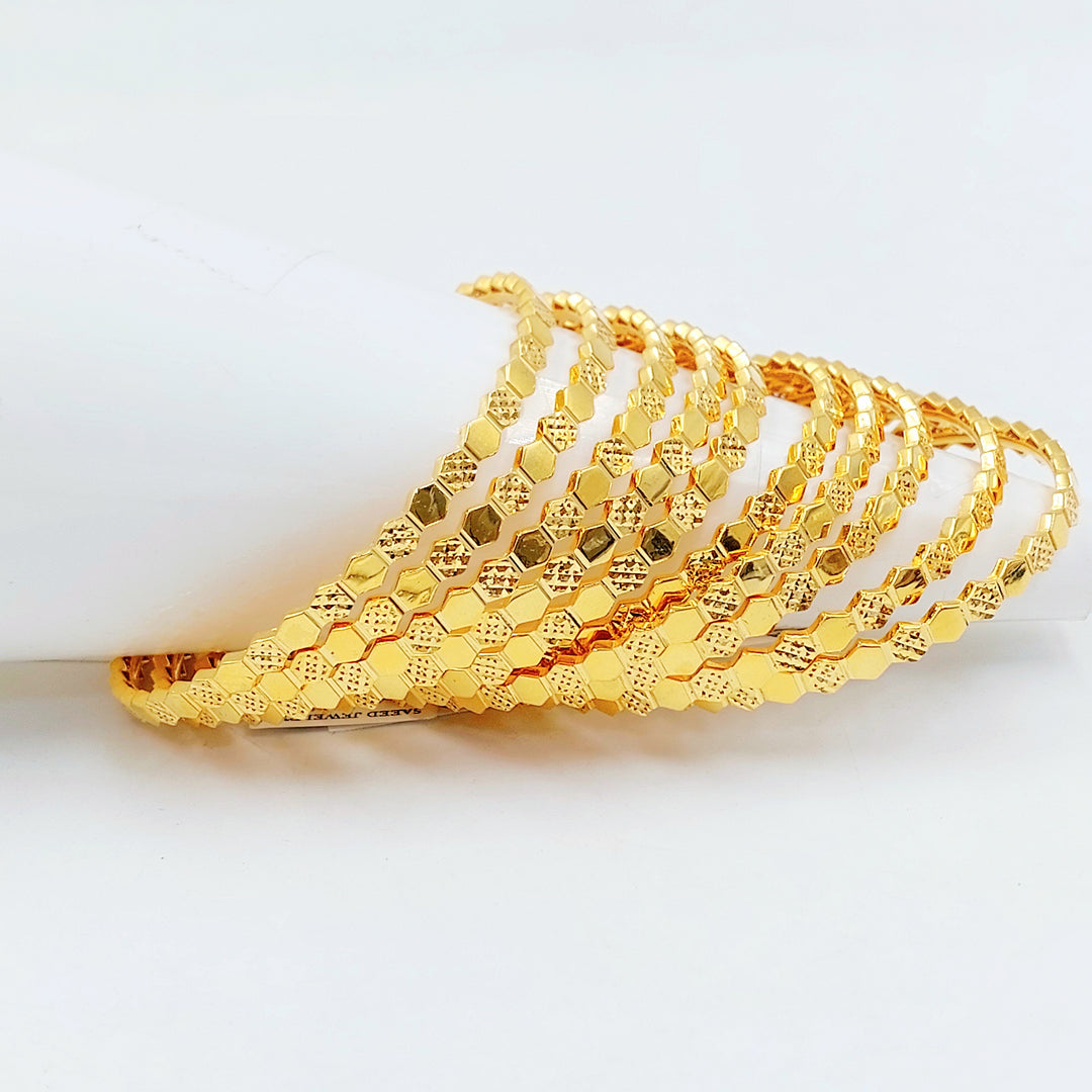 21K سحبة خلية النحل اكسترا-مجوهرات الشيخ سعيد-Saeed Jewelry 