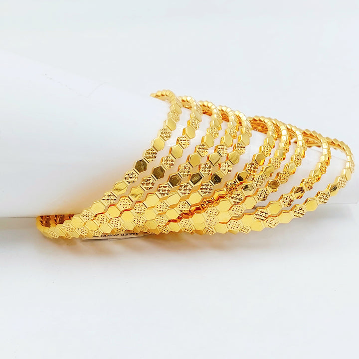 21K سحبة خلية النحل اكسترا-مجوهرات الشيخ سعيد-Saeed Jewelry 