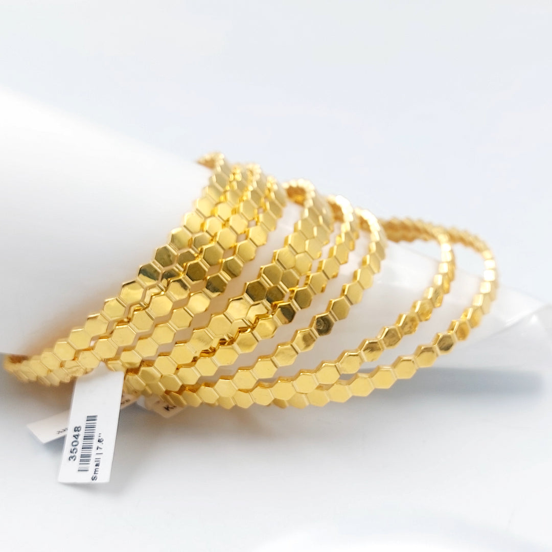 21K سحبة خلية النحل اكسترا-مجوهرات الشيخ سعيد-Saeed Jewelry 