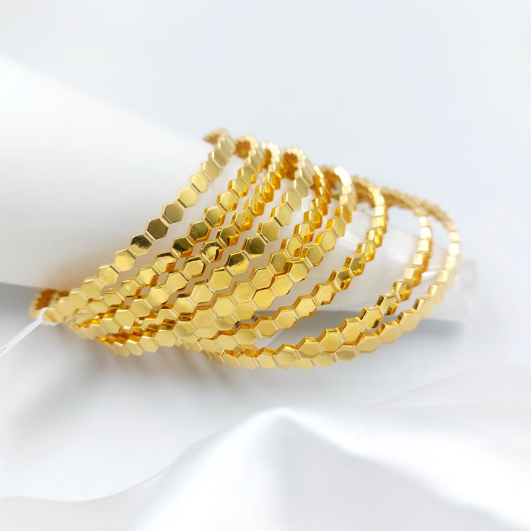 21K سحبة خلية النحل اكسترا-مجوهرات الشيخ سعيد-Saeed Jewelry 